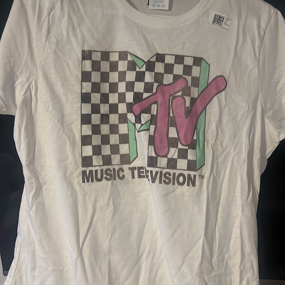 MTV Checkered Logo T-Shirt